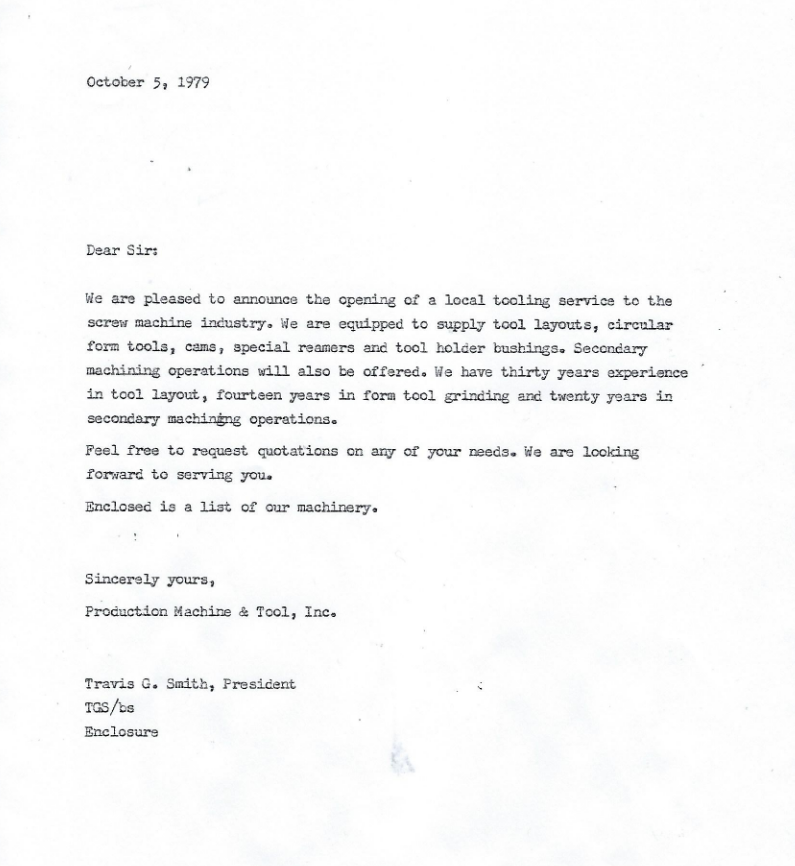Founder's Statement from Travis G. Smith